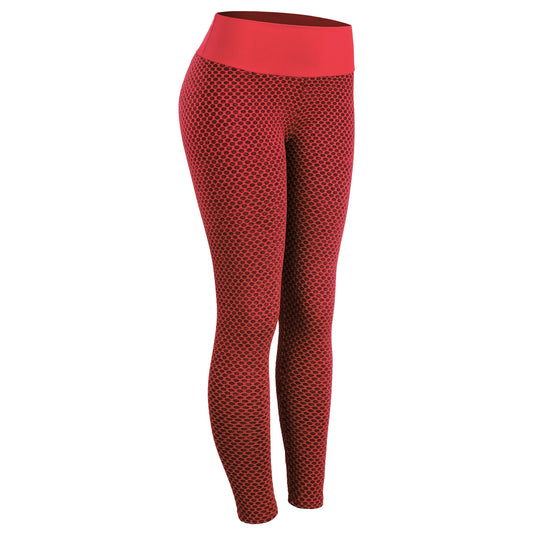 Plaid High-Waist Seamless Gym Leggings