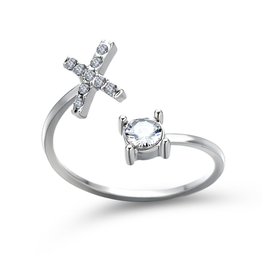 Signature Adjustable Initial Ring – Personalized Letter Jewelry