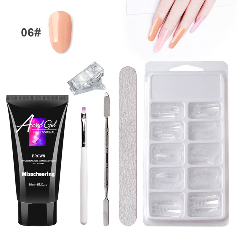 QuickForm Painless Gel Nail Extension Kit — Crystal Shine Edition