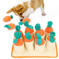 Treat-Hunt Radish Puzzle – Slow Feeder Toy for Curious Pups