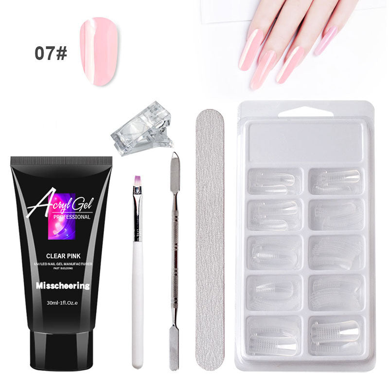 QuickForm Painless Gel Nail Extension Kit — Crystal Shine Edition