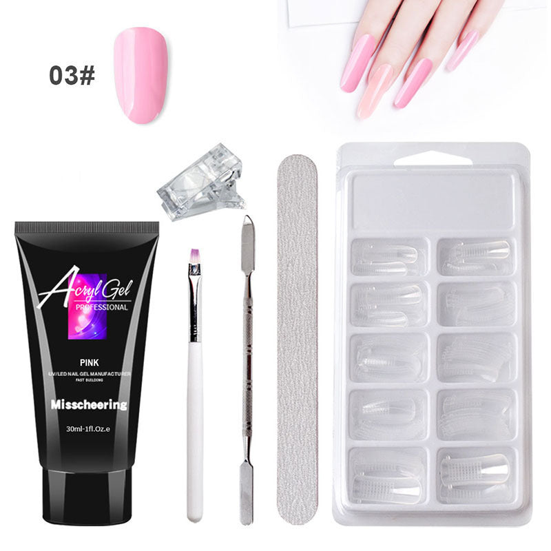 QuickForm Painless Gel Nail Extension Kit — Crystal Shine Edition
