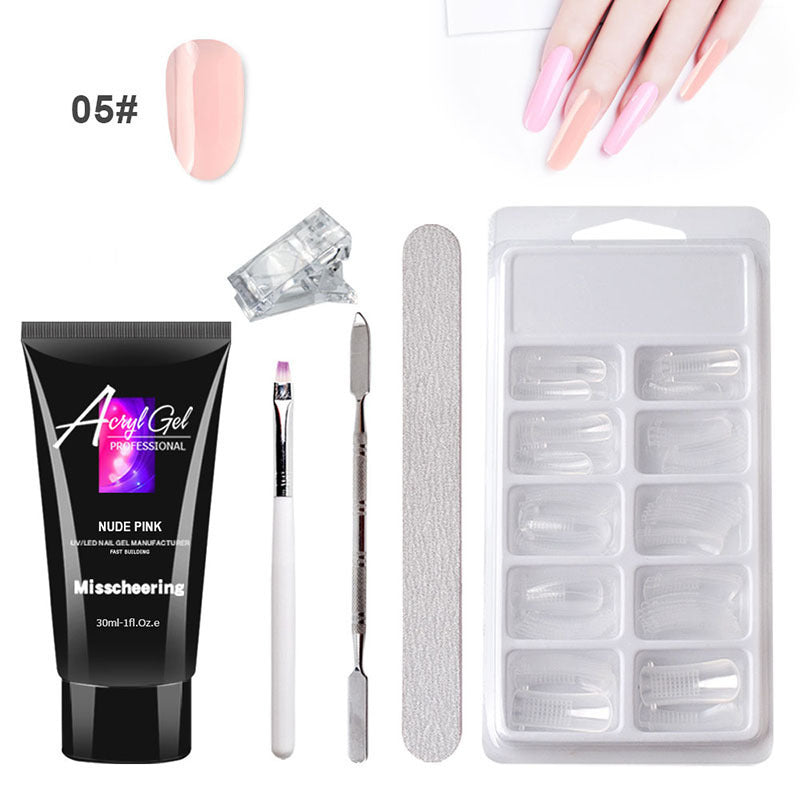 QuickForm Painless Gel Nail Extension Kit — Crystal Shine Edition