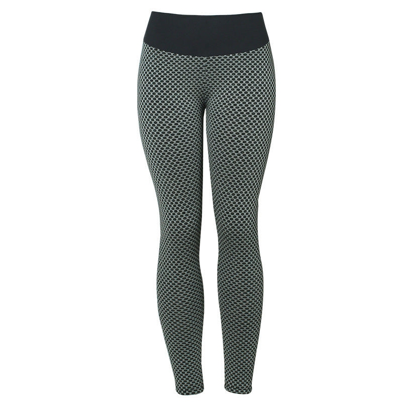 Plaid High-Waist Seamless Gym Leggings