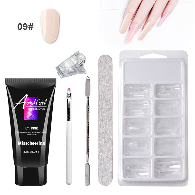 QuickForm Painless Gel Nail Extension Kit — Crystal Shine Edition