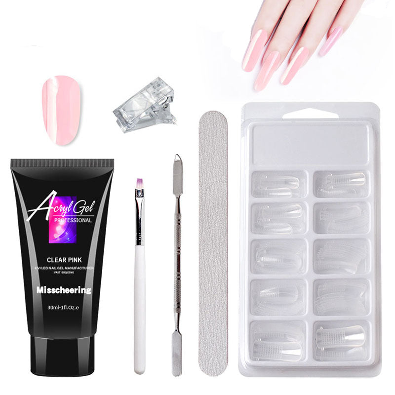 QuickForm Painless Gel Nail Extension Kit — Crystal Shine Edition