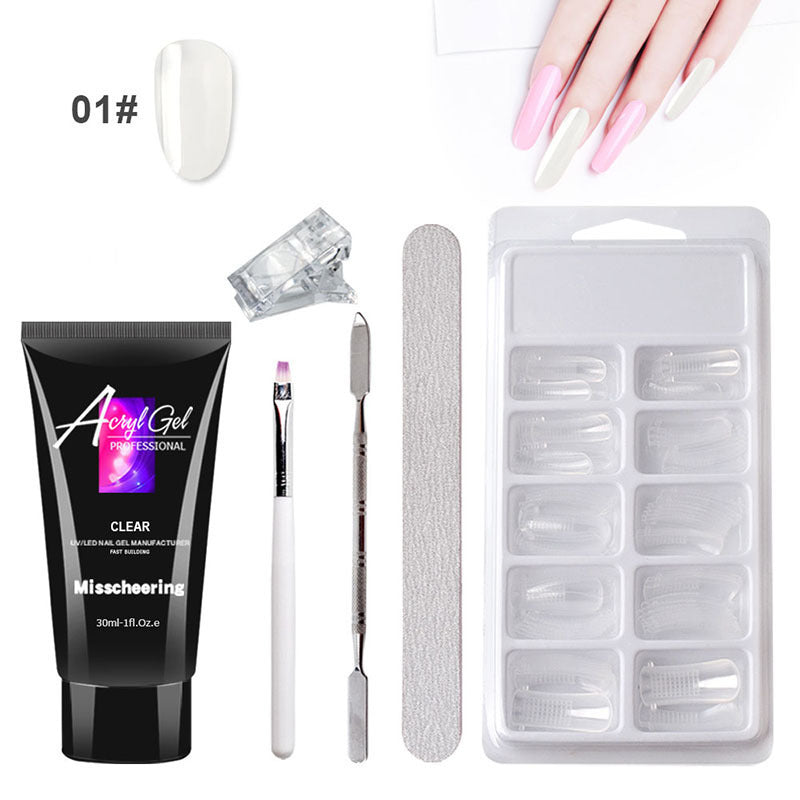 QuickForm Painless Gel Nail Extension Kit — Crystal Shine Edition