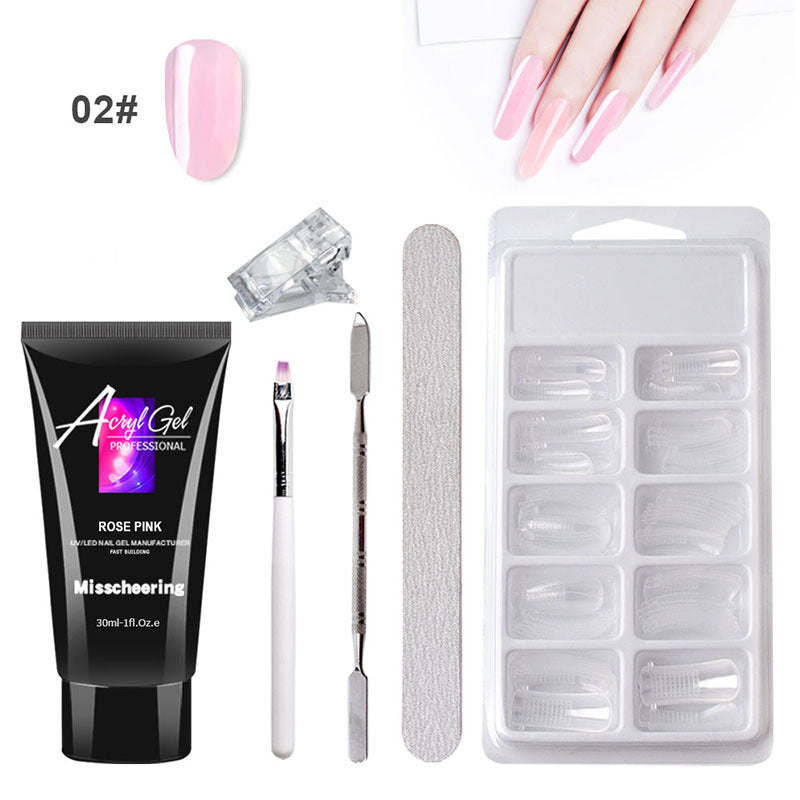 QuickForm Painless Gel Nail Extension Kit — Crystal Shine Edition