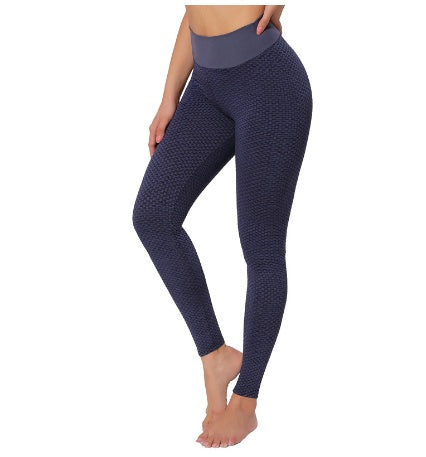 Plaid High-Waist Seamless Gym Leggings