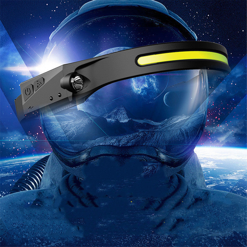COB 230° Induction Headlamp — Smart Rechargeable Outdoor Light
